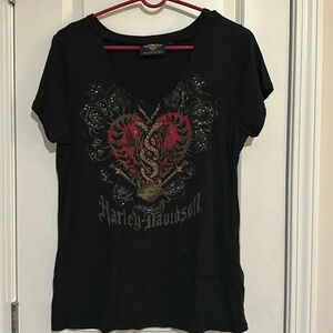 Women's Harley shirt with bling